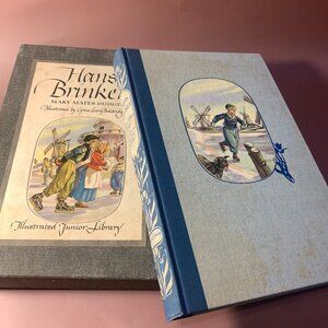 1945 HANS BRINKER, THE SILVER SKATES Mary Mapes Dodge Cardboard Slip Case Cover